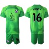 Conjunto (Camiseta+Pantalón Corto) Portero Chelsea MENDY 16 2022-23 Verde - Niño